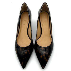 Talbots Sylvie Kitten Heel Memory Foam Tortoise Patent Leather Pumps Size 11B